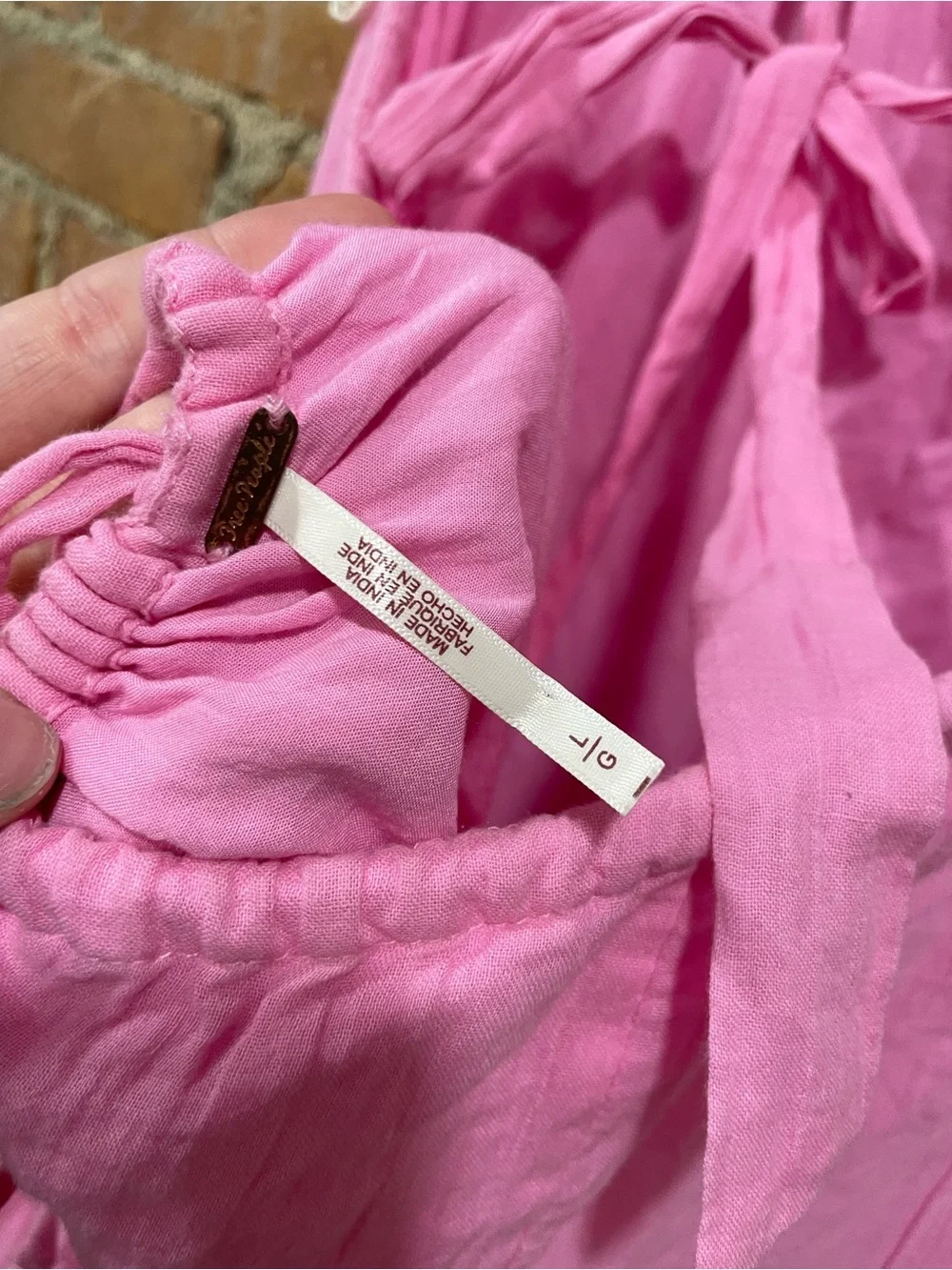 Free People Marina Mini Dress in Pink | Size Large | EUC